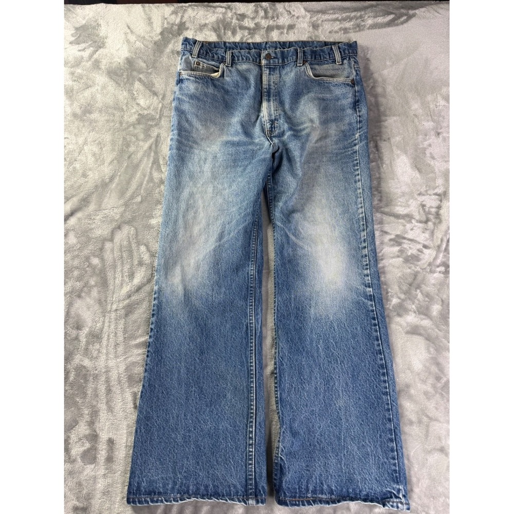 Levi's Cowboy Jeans 517 Mens 36x31 Blue Orange Tab
